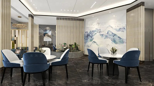 世紀(jì)豪門吊頂：超薄人造石數(shù)碼巖板 錦繡山河