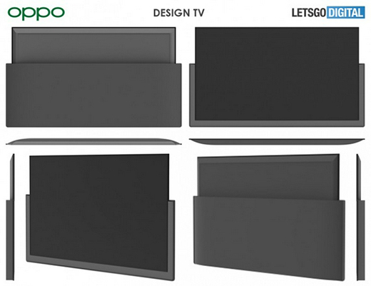 OPPO升降屏智能電視新設(shè)計專利曝光