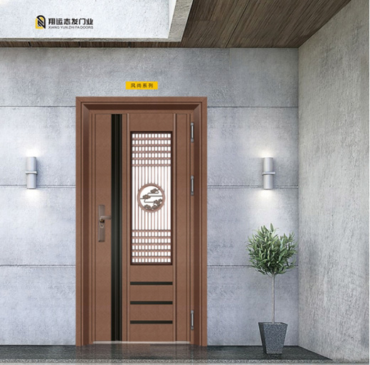 翔運志發(fā)不銹鋼入戶門，迎一場春暖花開