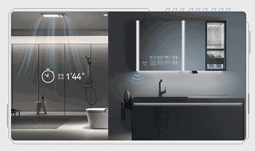 一觸見(jiàn)新，九牧衛(wèi)浴鴻蒙智聯(lián)款新品浴室鏡智慧來(lái)襲!