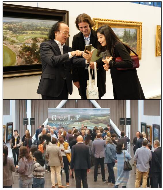 張少俠《高爾夫球場風景》油畫展歐洲巡展取得圓滿成功